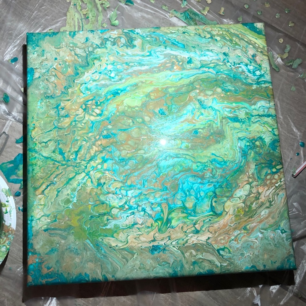 Acrylic Pour Painting